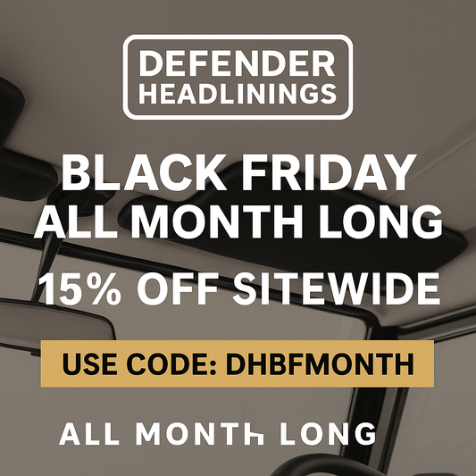 Black Friday All Month Long: Save 15% at Defender Headlinings!