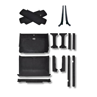 Headlining Kit for Land Rover Defender 110/130 Double Cab (Crew Cab) includes Sun Visor Covers and A Pillar Trims