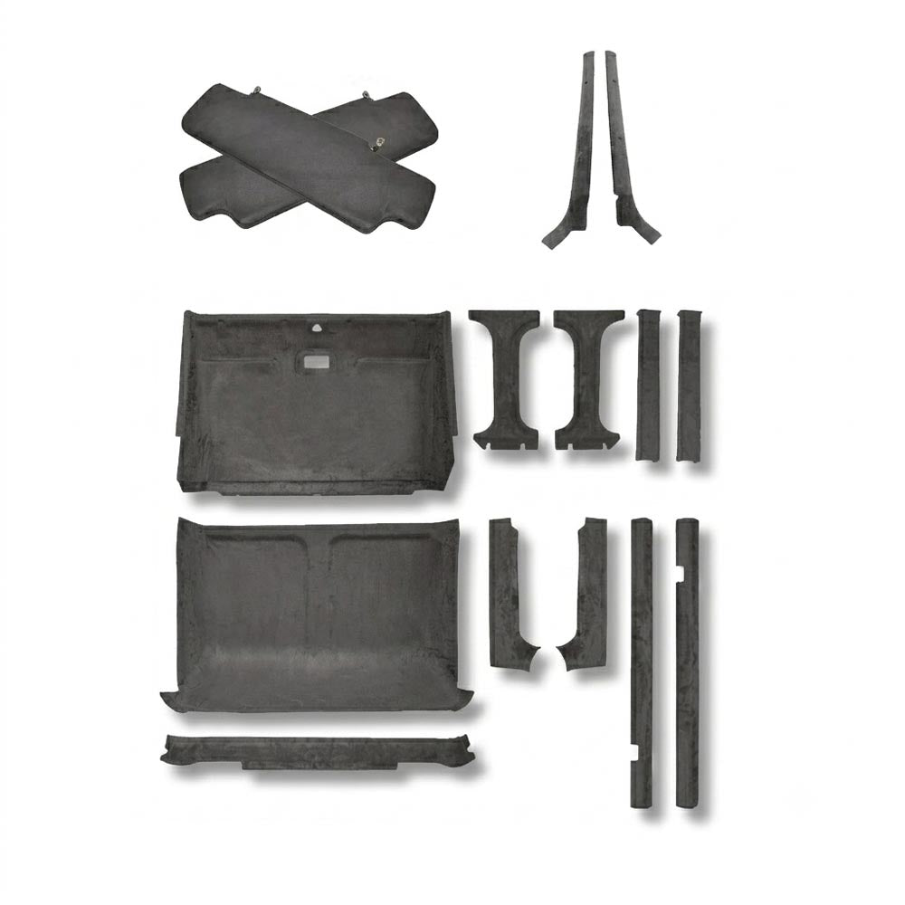 Headlining Kit for Land Rover Defender 110/130 Double Cab (Crew Cab) includes Sun Visor Covers and A Pillar Trims