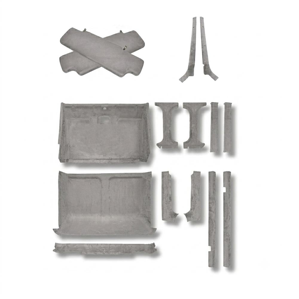 Headlining Kit for Land Rover Defender 110/130 Double Cab (Crew Cab) includes Sun Visor Covers and A Pillar Trims
