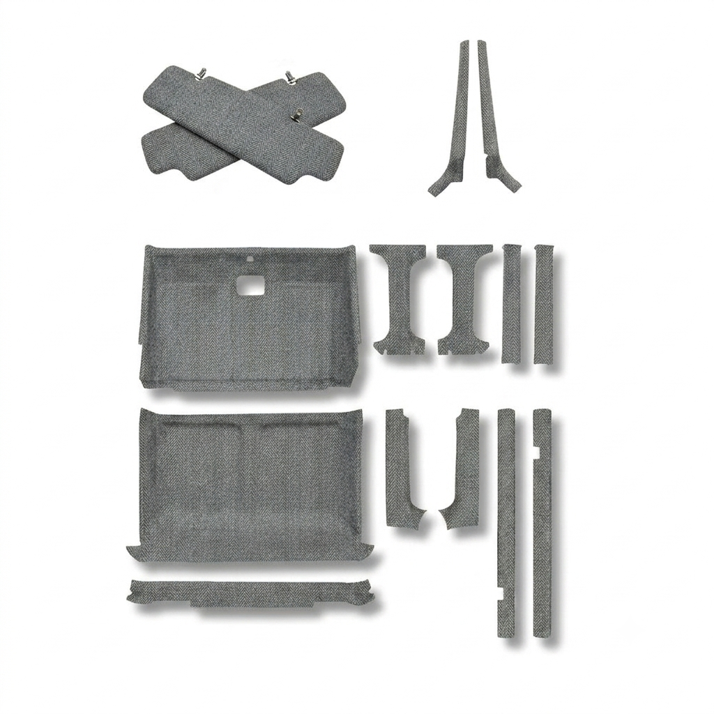 Headlining Kit for Land Rover Defender 110/130 Double Cab (Crew Cab) includes Sun Visor Covers and A Pillar Trims