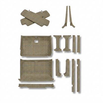 Headlining Kit for Land Rover Defender 110/130 Double Cab (Crew Cab) includes Sun Visor Covers and A Pillar Trims