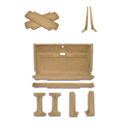 Headlining Kit for Land Rover Defender 90/110 Singe Cab (Truck Cab) includes Sun Visor Covers and A Pillar Trims