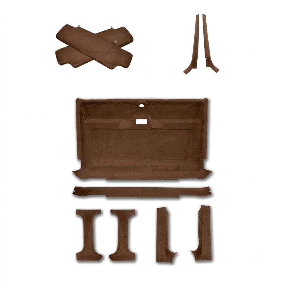 Headlining Kit for Land Rover Defender 90/110 Singe Cab (Truck Cab) includes Sun Visor Covers and A Pillar Trims
