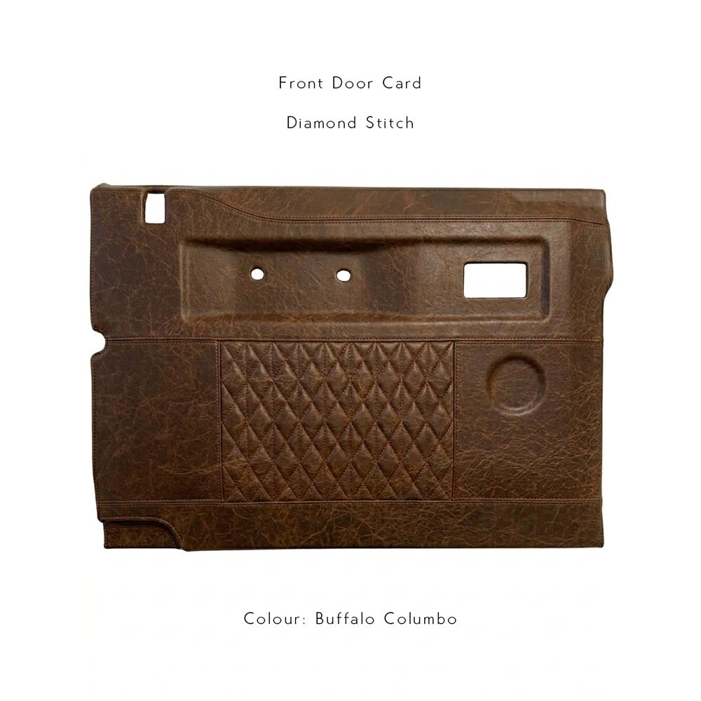 Land Rover Defender Door Card Covers - Premium Leather (Recovering Service or Fit at home)