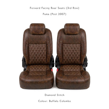Land Rover Defender - Premium Leather Seats - Rear Seats Pair (Recovering Service or Fit at home)
