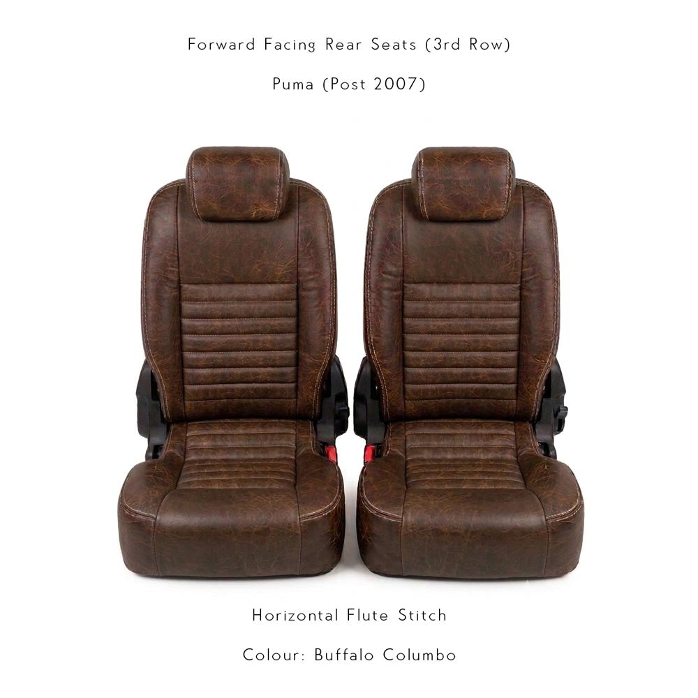 Land Rover Defender - Premium Leather Seats - Rear Seats Pair (Recovering Service or Fit at home)