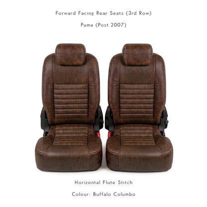 Land Rover Defender - Premium Leather Seats - Rear Seats Pair (Recovering Service or Fit at home)
