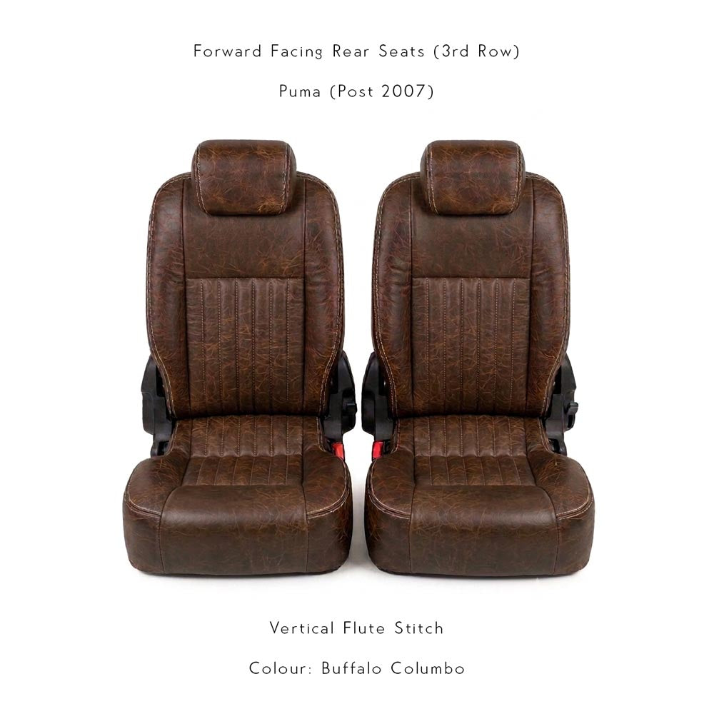 Land Rover Defender - Premium Leather Seats - Rear Seats Pair (Recovering Service or Fit at home)