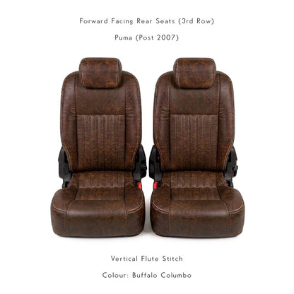 Land Rover Defender - Premium Leather Seats - Rear Seats Pair (Recovering Service or Fit at home)