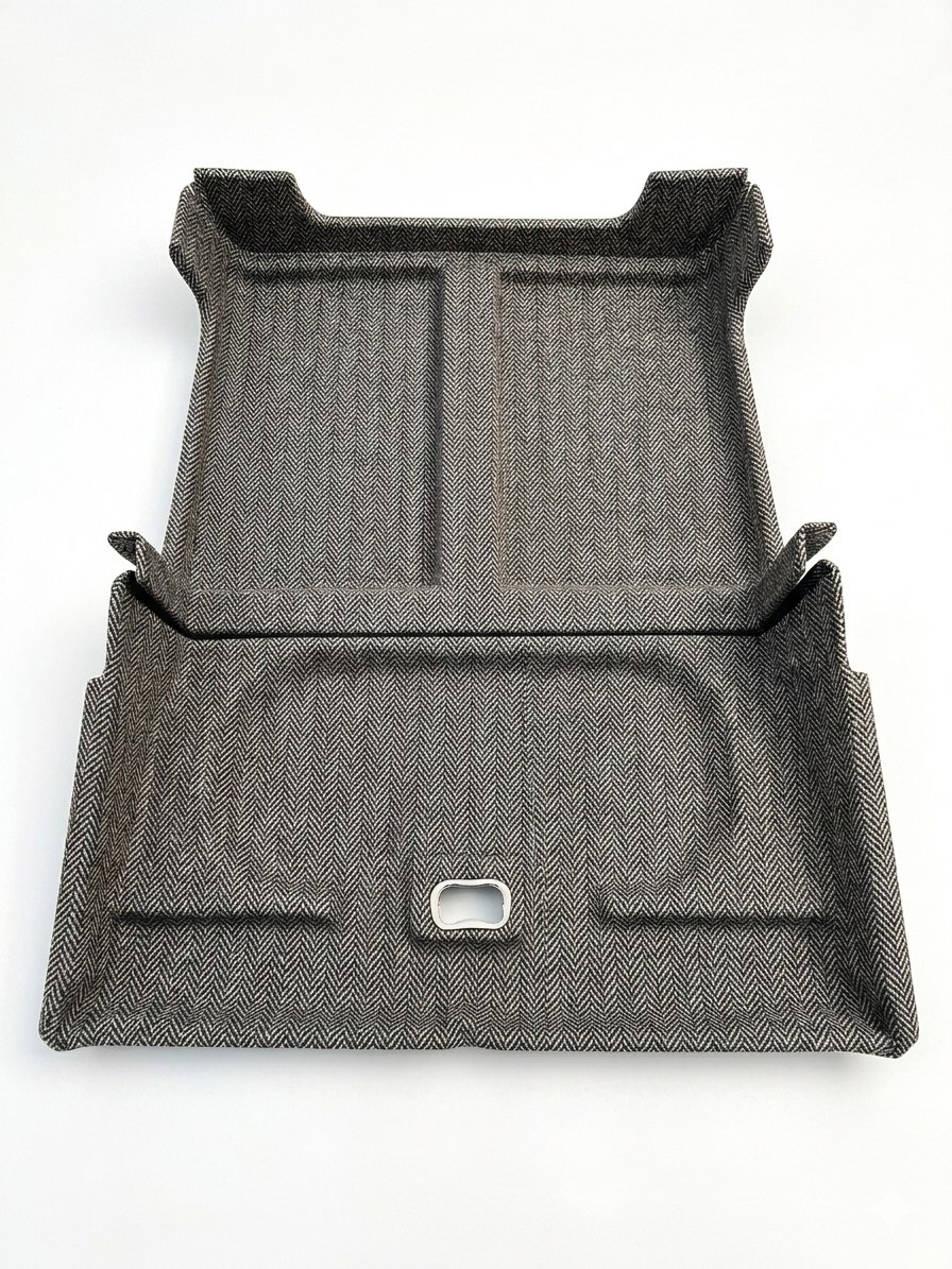 Revestimiento de techo afelpado de primera calidad para Land Rover Defender 90 con ventanas Alpine - Revestimiento de techo completo