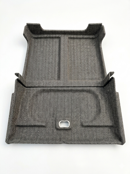 Revestimiento de techo afelpado de primera calidad para Land Rover Defender 90 con ventanas Alpine - Revestimiento de techo completo