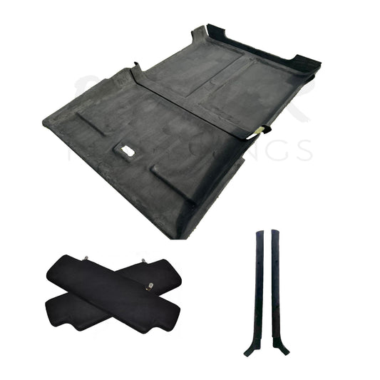 Headlining Kit for Land Rover Defender 90 WITH Alpine Windows includes Sun Visor Covers and A Pillar Trims