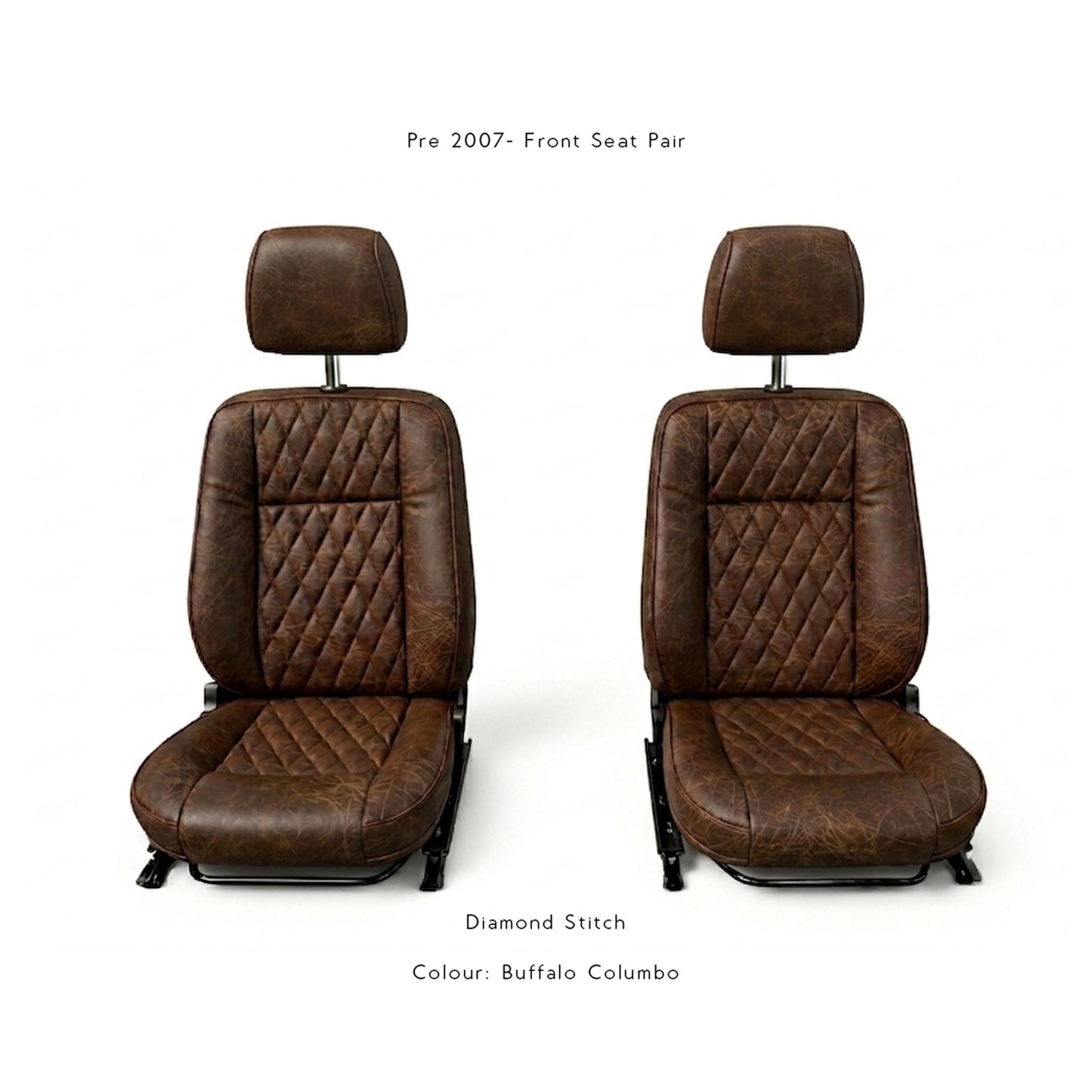 Land Rover Defender - Premium Leather Seats - Front Pair (Recovering Service or Fit at home)