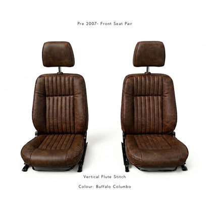 Land Rover Defender - Premium Leather Seats - Front Pair (Recovering Service or Fit at home)