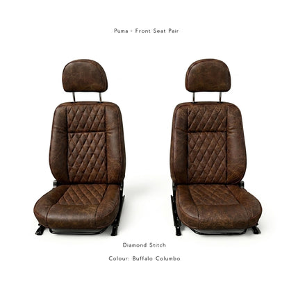 Land Rover Defender - Premium Leather Seats - Front Pair (Recovering Service or Fit at home)